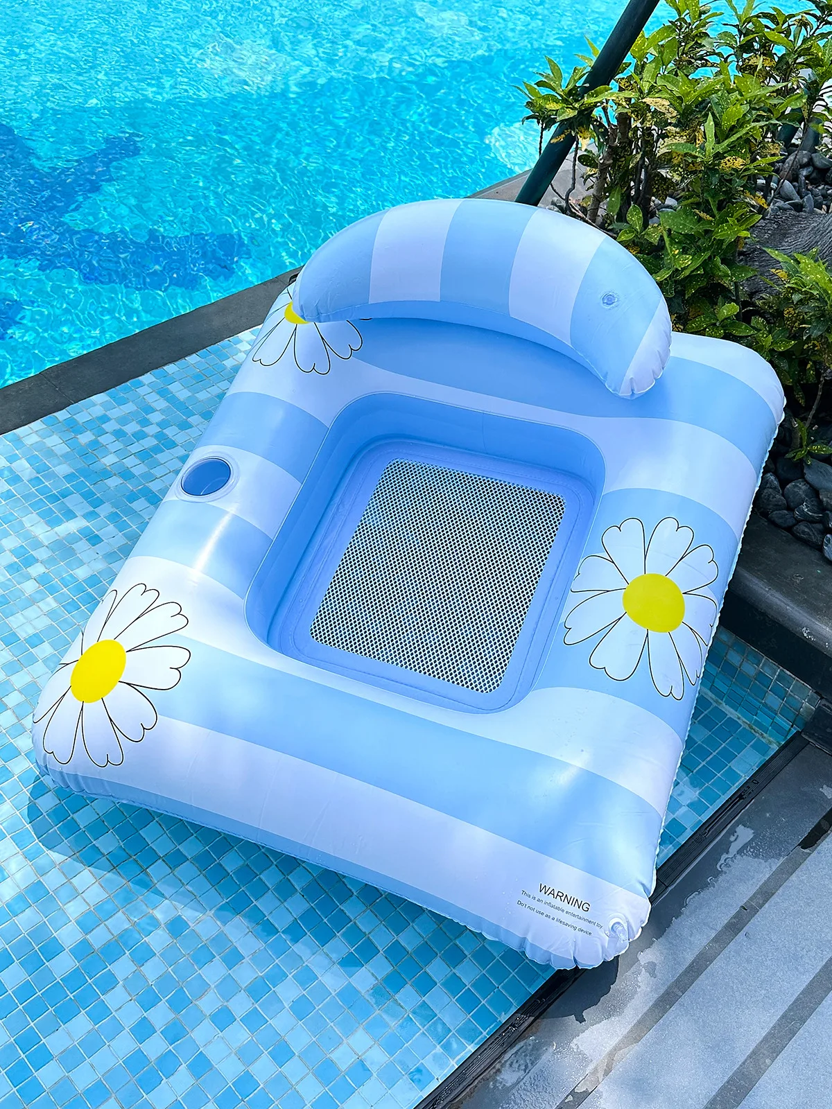 Aufblasbare Wasser Hängematte Pool Schwimmt Bett Schwimmen Ring Rohr Schwimmbad Matratzen Schlafen Bett Strand Liege Stuhl Image