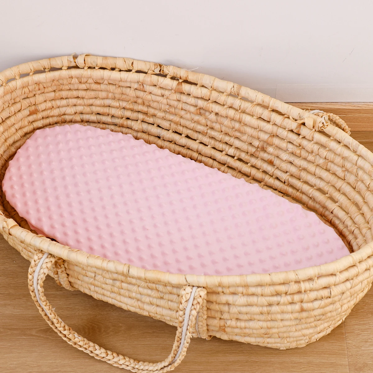 Weiche wieder verwendbare Wickel unterlage Abdeckung faltbare Reise Baby atmungsaktive Windel Pad Blätter Abdeckung Minky Dot Image