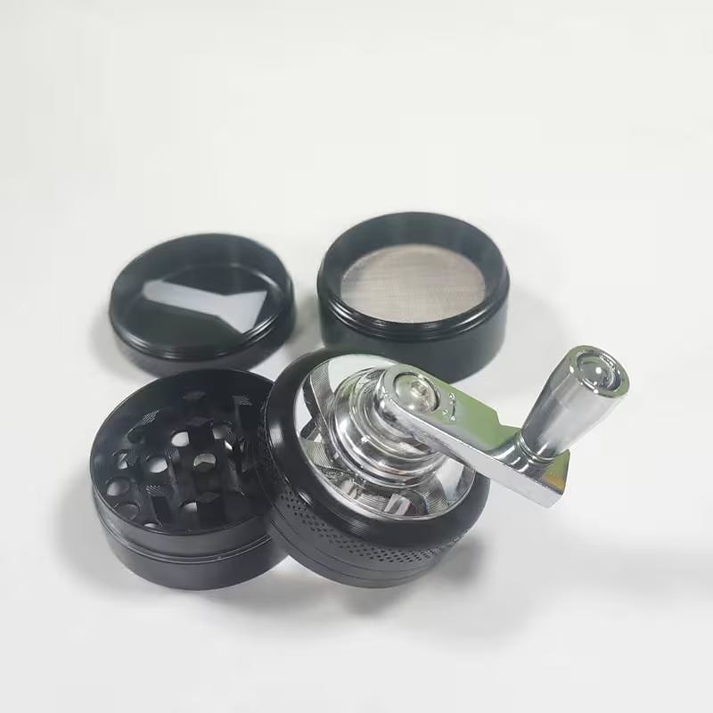 Heavy-Duty Manual Zinc Spice Grinder and Crusher Hand-Cranked Portable Spice Mill for Home Kitchen Camping and Restaurant Ideal for Spices Herbs Coffee and Garlic No Electricity Needed Durable