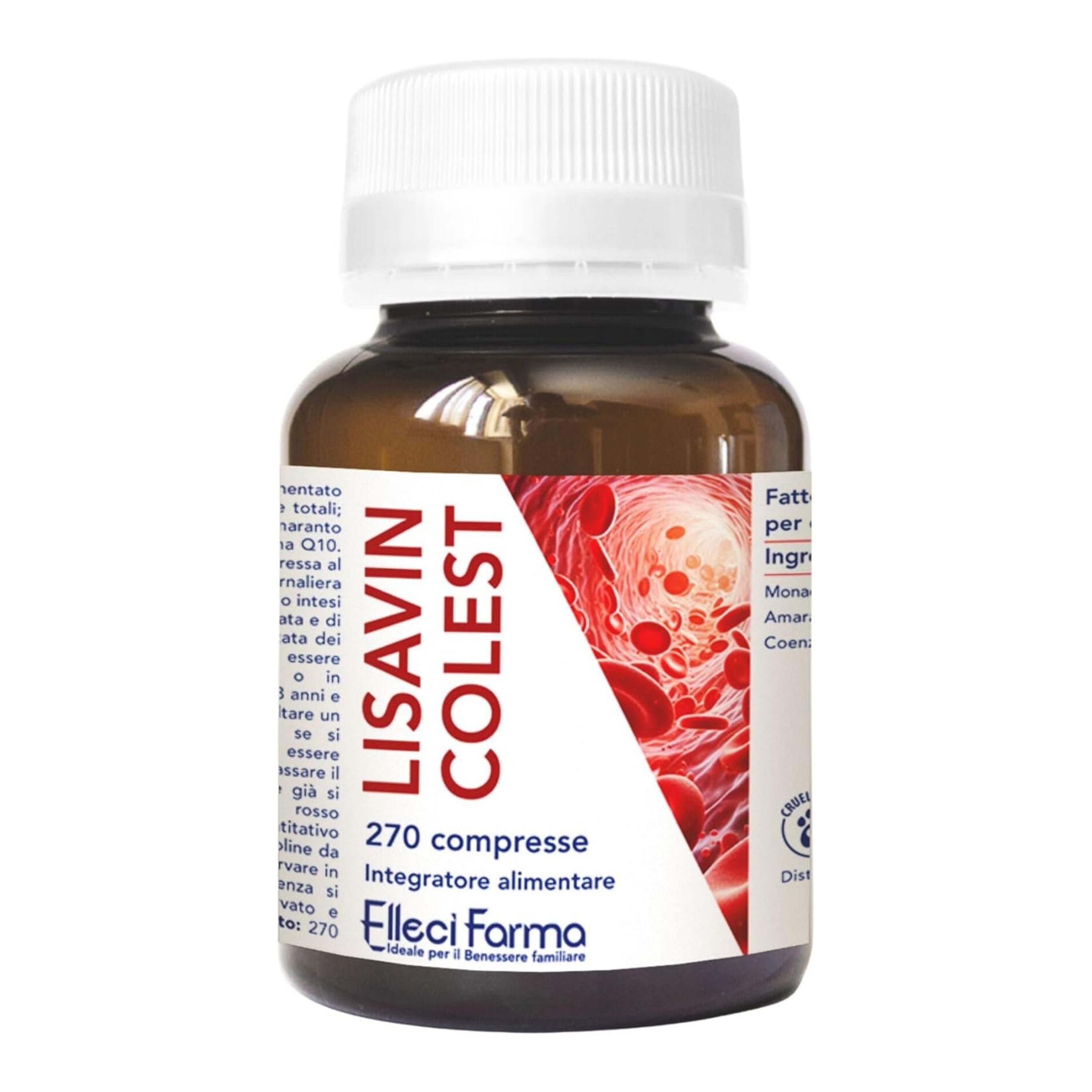Elleci Farma Lisavin Colest - Riso Rosso Fermentato, CoQ10 per il Cole