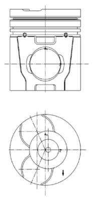 KOLBENSCHMIDT Reparatursatz, Kolben/Zylinderlaufbuchse 40051961 Universal für VOLVO 11705058 479380 276856 Image