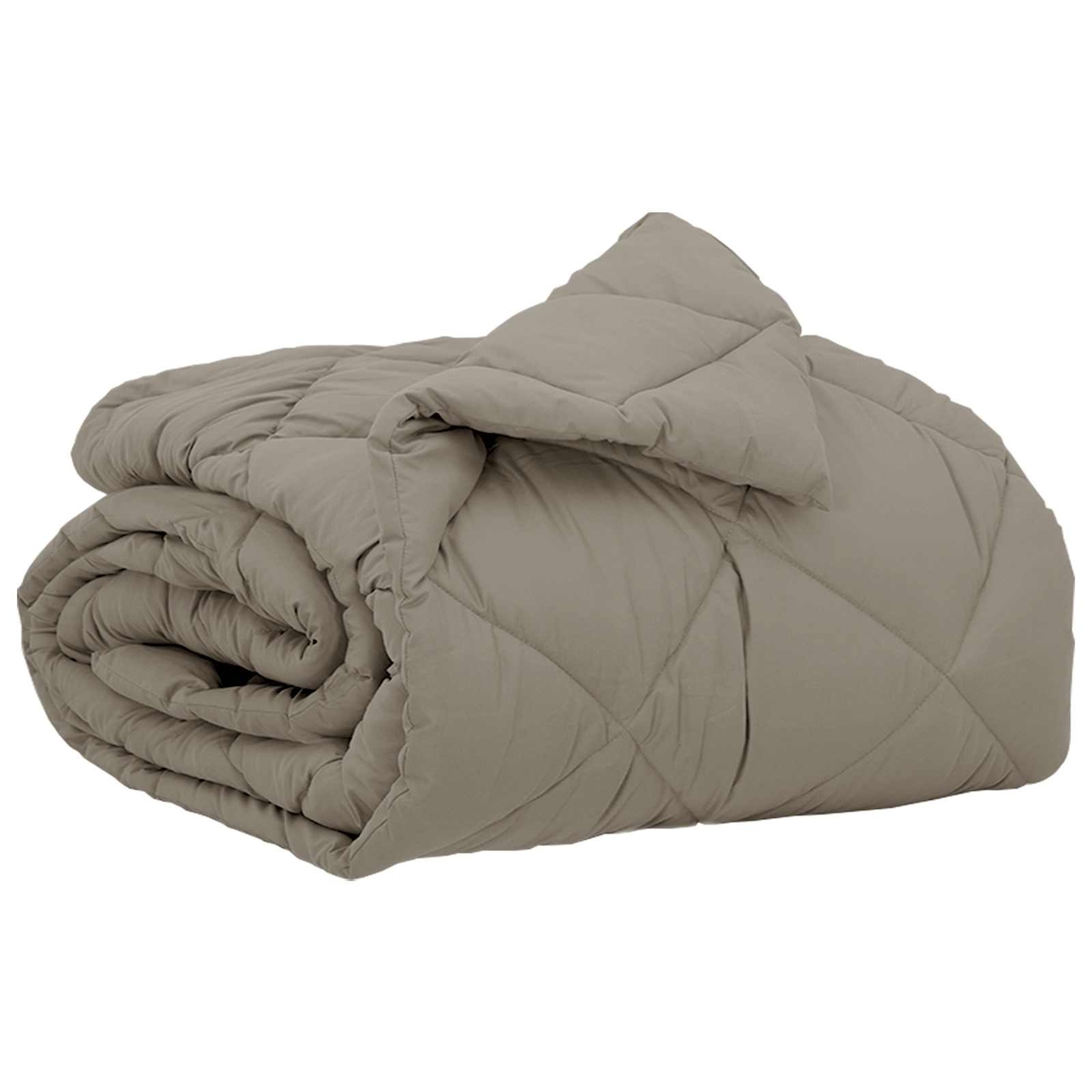 vidaXL Ganzjahresbettdecke Hellgrau 220 x 135 cm Mikrofaser Image