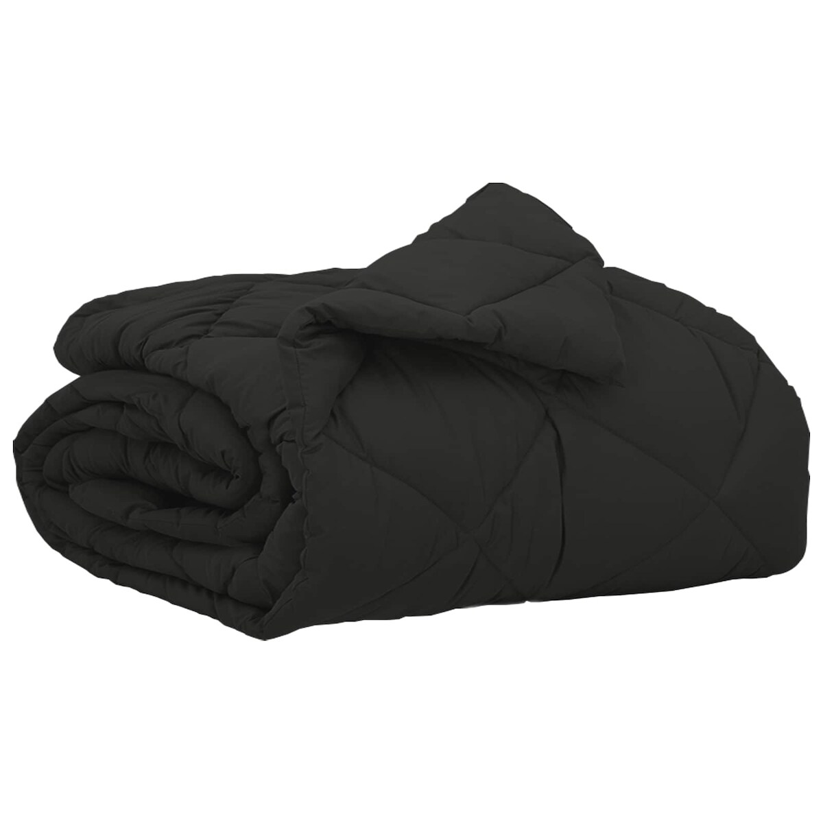 vidaXL Sommerdecke Schwarz 220 x 155 cm Mikrofaser Image