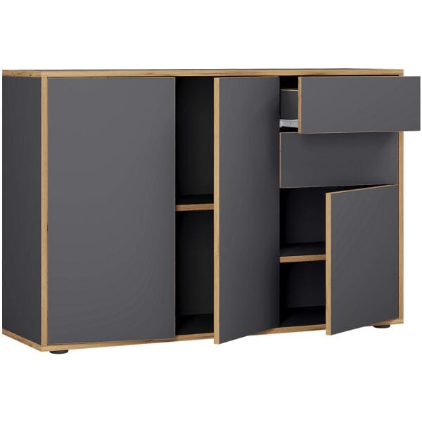 VCM Kommode »Salia« 110 cm breit grau, 110x74x32 cm Image