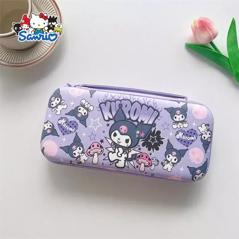 Anime Cartoon Sanrio Hello Kitty MY MELODY Kuromi Spielekonsole Aufbewahrungstasche große Kapazität PU Shell OLED Spielekonsole Kit tragbar