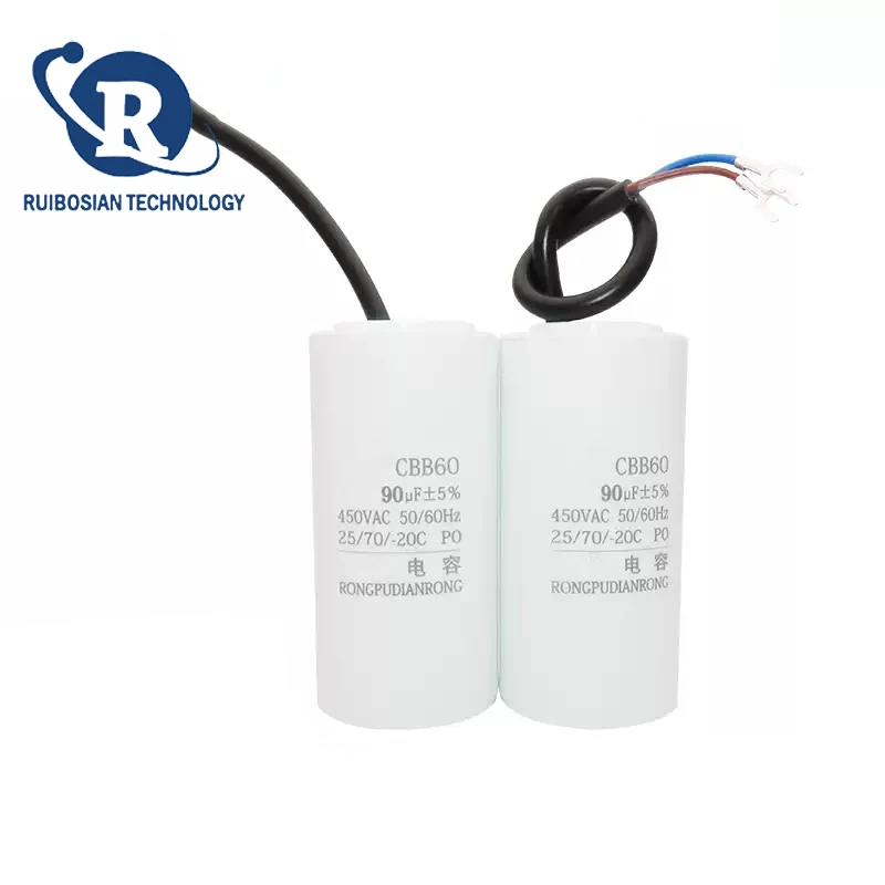 Condensateur de démarrage de palan électrique de grue CBB60 20/30/35/40/45/50/60/70/80/90/100/120UF 450V condensateur de fonctionnement
