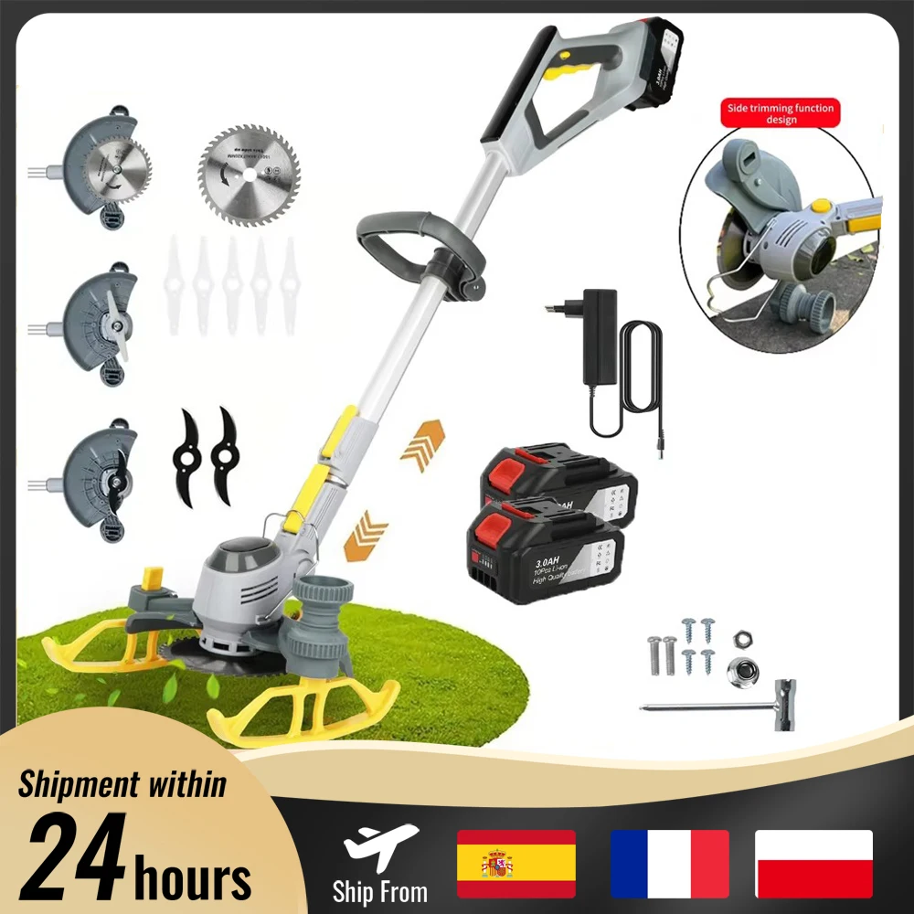 Tondeuse à gazon électrique pour Makita 21V batterie coupe gazon sans fil brossé Auto réglable coupeur à main outils de jardin électriques