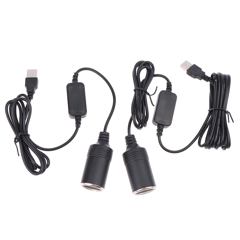 5V bis 12V Auto Recorder Stromkabel USB-Wandler Netzteil 35cm/60cm/1,2 m/2m/3m Controller Stecker Image