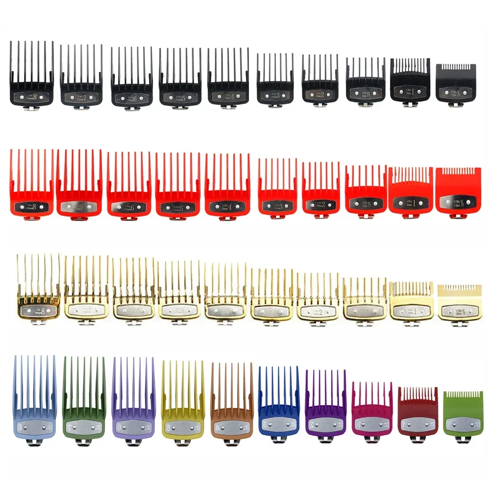 8/10 Stück Haarschneidemaschine Limit Guide Kamm für Wahl und Kemei Trimmer Universal Barber Guide Kamm Haarschnitt Werkzeug Clipper Limit Kämme Image