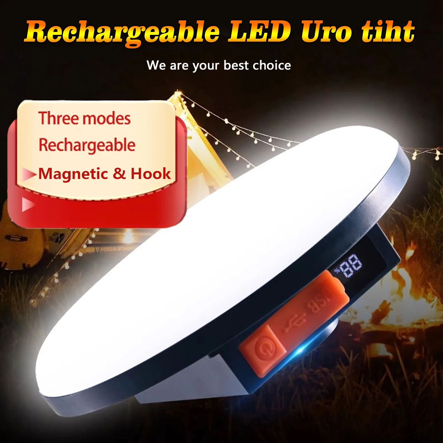 BALDR 30 W LED-Zeltleuchte, wiederaufladbare Laterne, tragbare Outdoor-Campinglampe, multifunktionale Ausdauer-Hochleistungsbeleuchtung