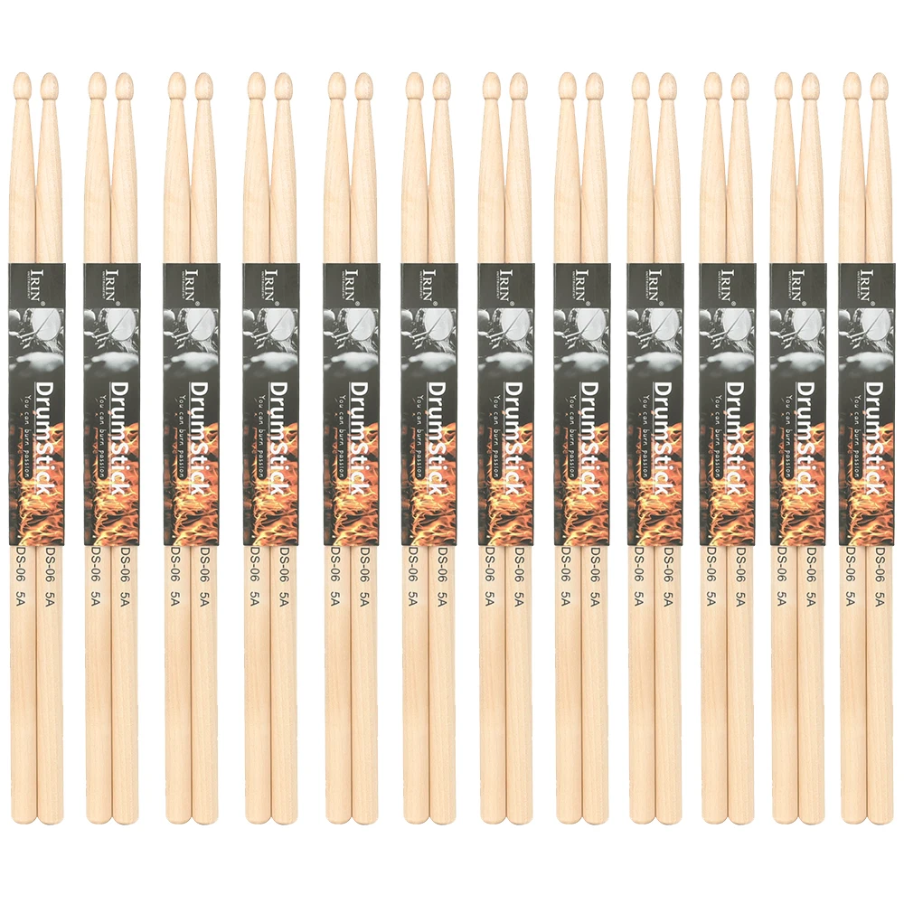 Irin DS-06 1 Paar Ahorn Drumsticks 5a Drums Sticks Drum Mallets profession elle Percussion Musik instrument Teile & Zubehör Image