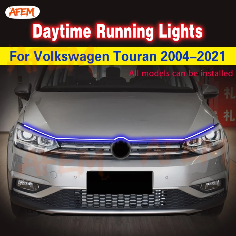 12V LED Tagfahrlicht Für VW Volkswagen Touran 2004-2021 Dekorative Atmosphäre Lampen Umgebungs Lichter Auto Blinkt 1 stücke Image