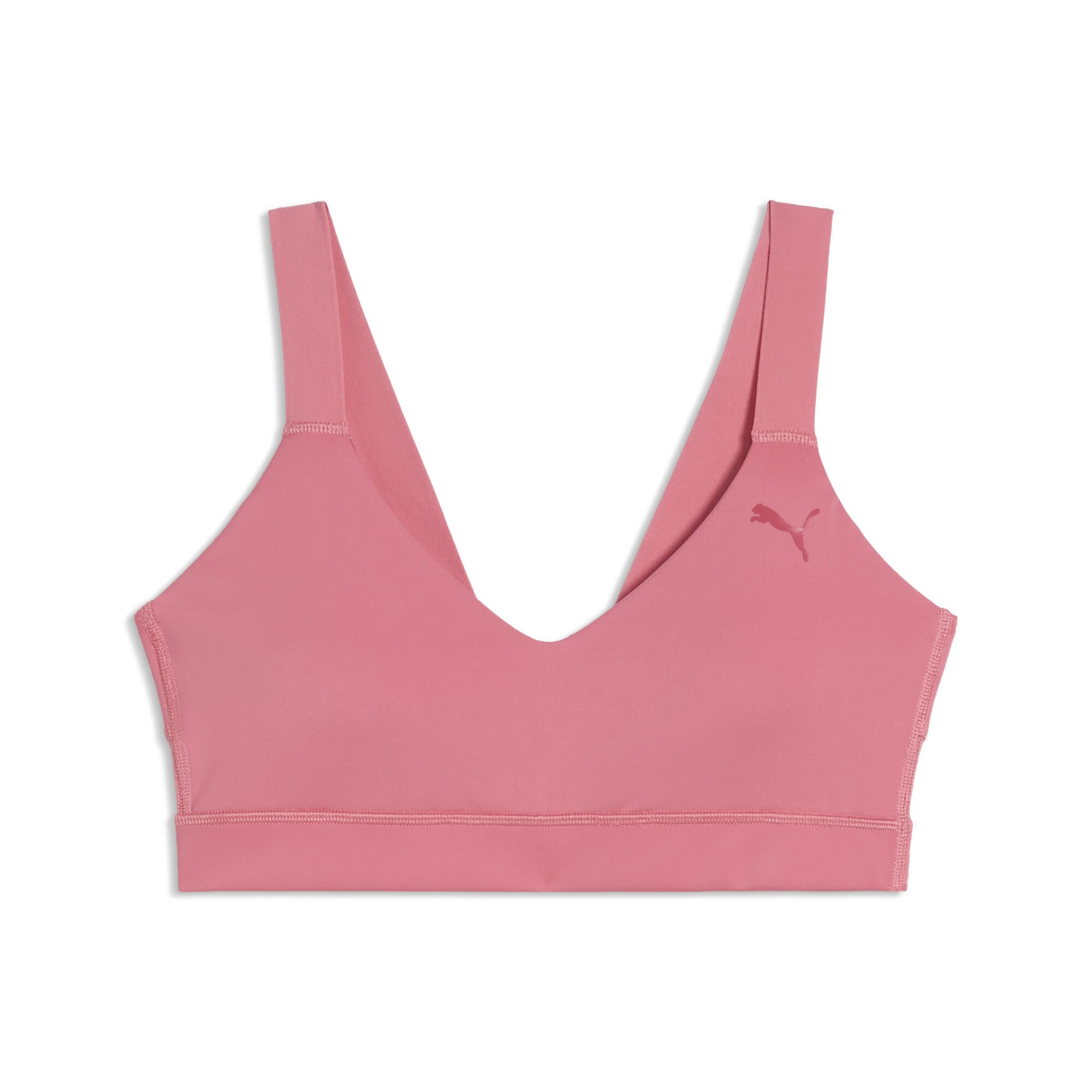 Sport-BH PUMA "PUMA SHAPE Trainings-BH Damen", Damen, Gr. M, N-Gr, wild pink, Obermaterial: 77% Polyester, 23% Elasthan; Futter: 6% Elasthan, 94% Polyester; Träger: 62% Nylon, 38% Elasthan, eng, BHs Sport-BH