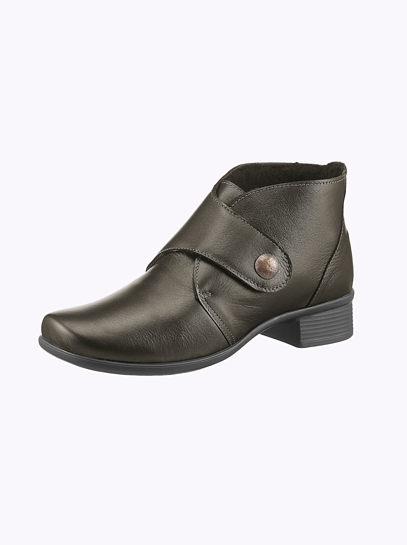 Stiefelette CLASSIC, Damen, Gr. 39, braun (bronzefarben), Glattleder, Rindsleder, Schuhe Stiefelette