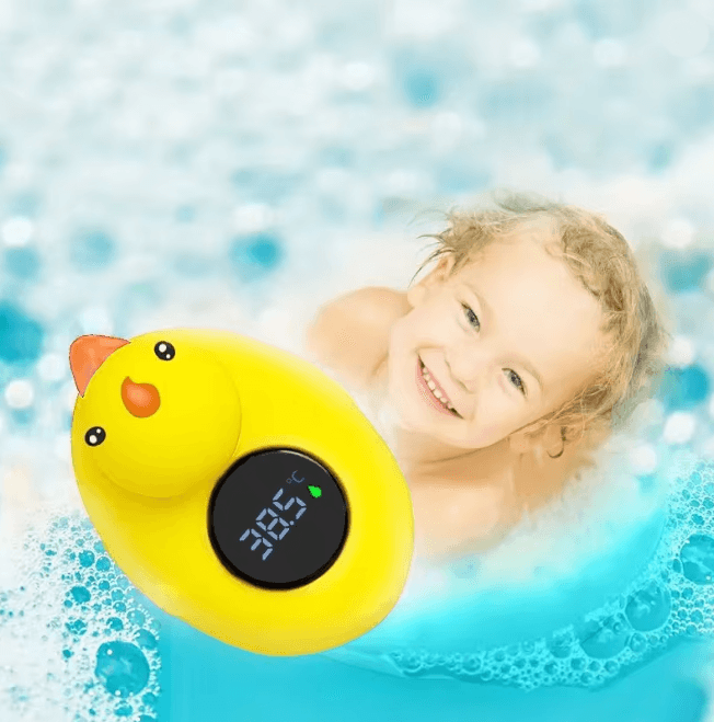 SunnyDuck Baby Bath Thermometer Floating Water Temperature Indicator yellow