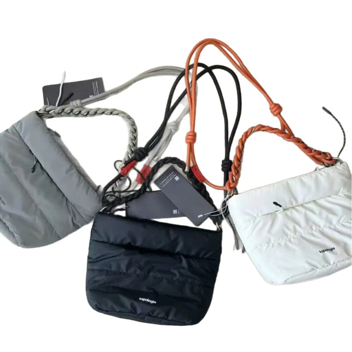 Cloud Water Bottle Crossbody Bag Lightweight Waterproof Outdoor Sling gray