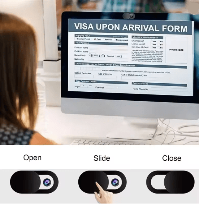 PrivacyShield Webcam Cover Slider For Laptops Phones And Tablets f