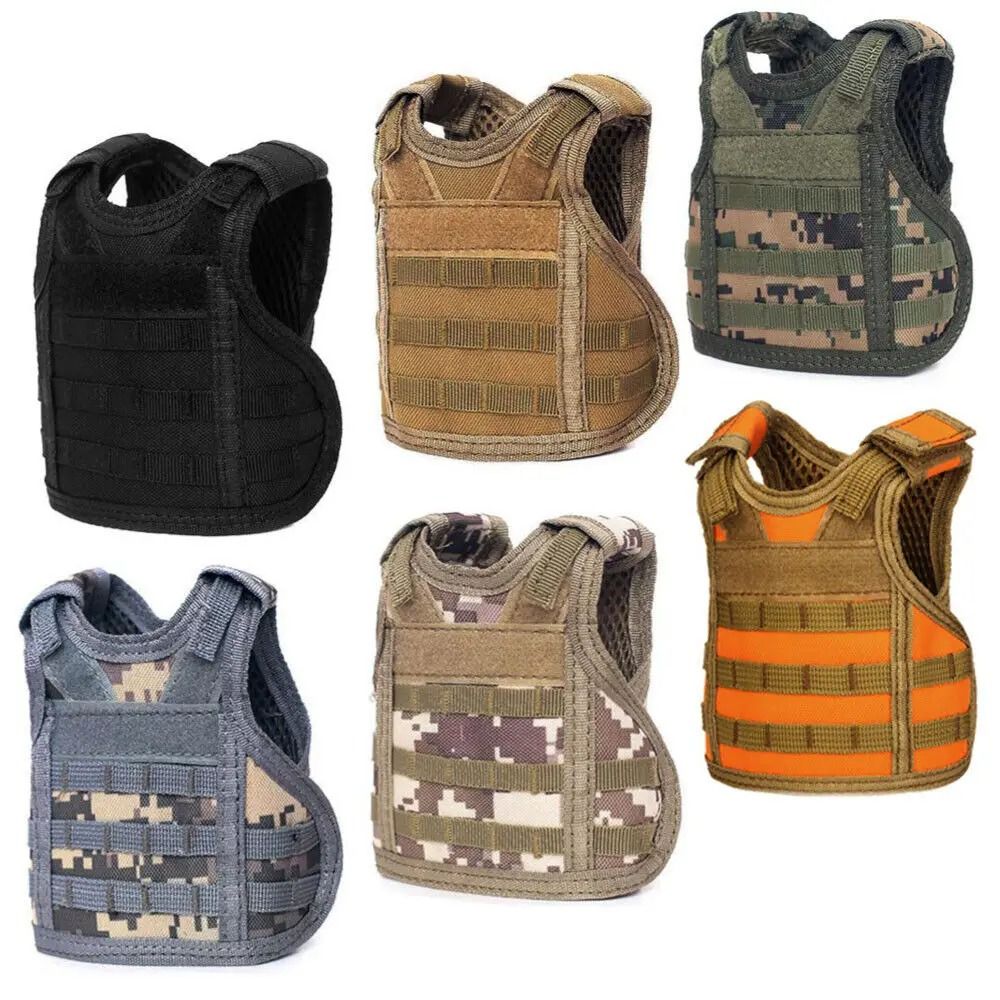 Detachable Tactical Beer Bottle Vest With Adjustable Straps For Water Wine And Beverage Bottles e