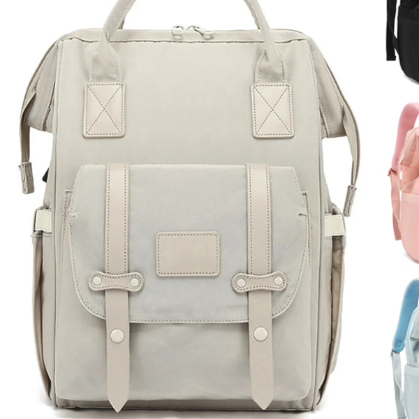 Baby Nappy Bag, Mummy Backpack, Waterproof Outdoor Travel Mommy Maternity Bag For Baby Stuff light Grey