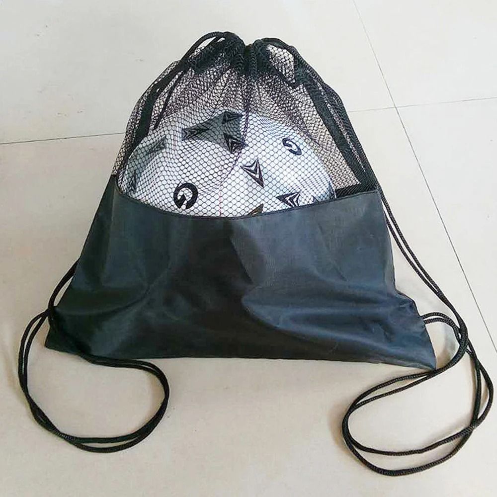 Mesh Ball Storage Backpack Drawstring Sports Gear Bag For Basketball And Soccer Mesh Ball Storage Backpack Drawstring Sports Gear Bag For Basketball And Soccer