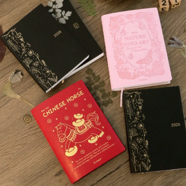 Annual Yearly Planner Journal, Notebook Paper, Week And Month Planning, To Do List Organizer, Note Taking Book a6 Pink With Cover