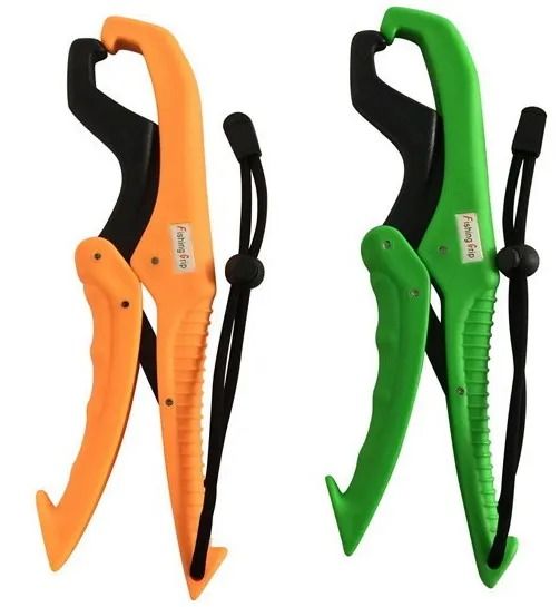 Portable Fish Lip Grip Clamp 6 In Lightweight ABS Fishing Gripper For Safe Fish Handling white