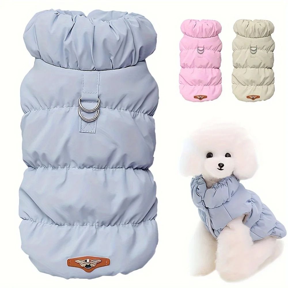 Soft Warm Winter Dog Coat Padded Jacket For Small And Medium Dogs black s