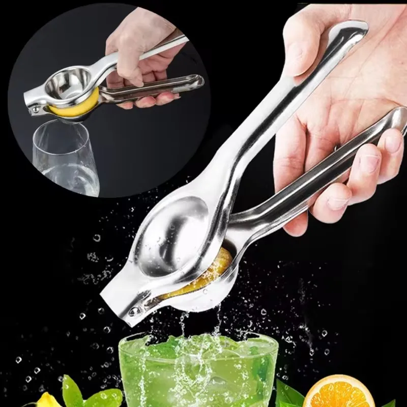 Stainless Steel Lemon Squeezer, Manual Citrus Orange Juicer Lemon Press, Kitchen Juice Fruit Pressing Tool Stainless Steel Lemon Squeezer, Manual Citrus Orange Juicer Lemon Press, Kitchen Juice Fruit Pressing Tool