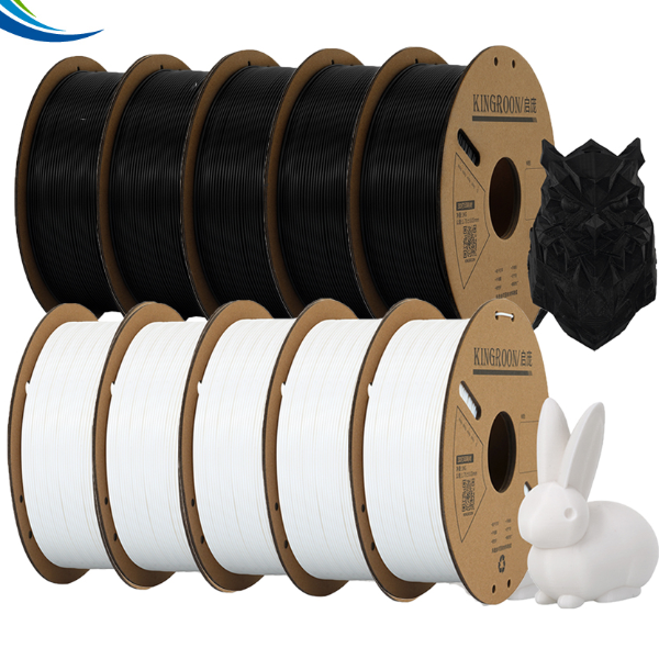 Filament Printer Filament, Printing Plastic Material, No Bubble For FDM Printer, MIX Color 5 Roll Green