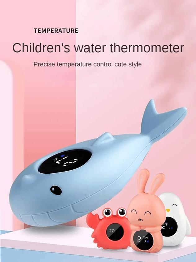 Floating Baby Bath Temperature Meter Digital Water Thermometer sky Blue