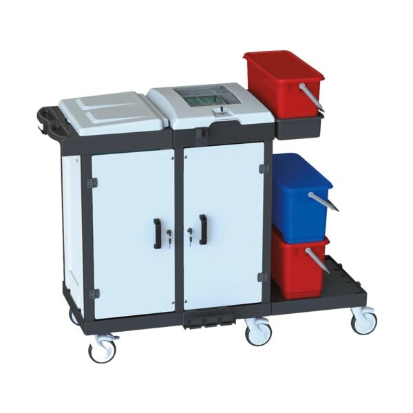 ARCORA Reinigungswagen mit Boxen-System »Bora Medical 750 X-Line«, 141.5x111.5x60 cm Image