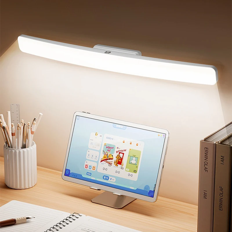 Schreibtischlampe zum Aufhängen, magnetische Tischlampe, LED-USB, wiederaufladbar, stufenloses Dimmen, Schrank, Schrank, Kleiderschrank, Nachtlicht
