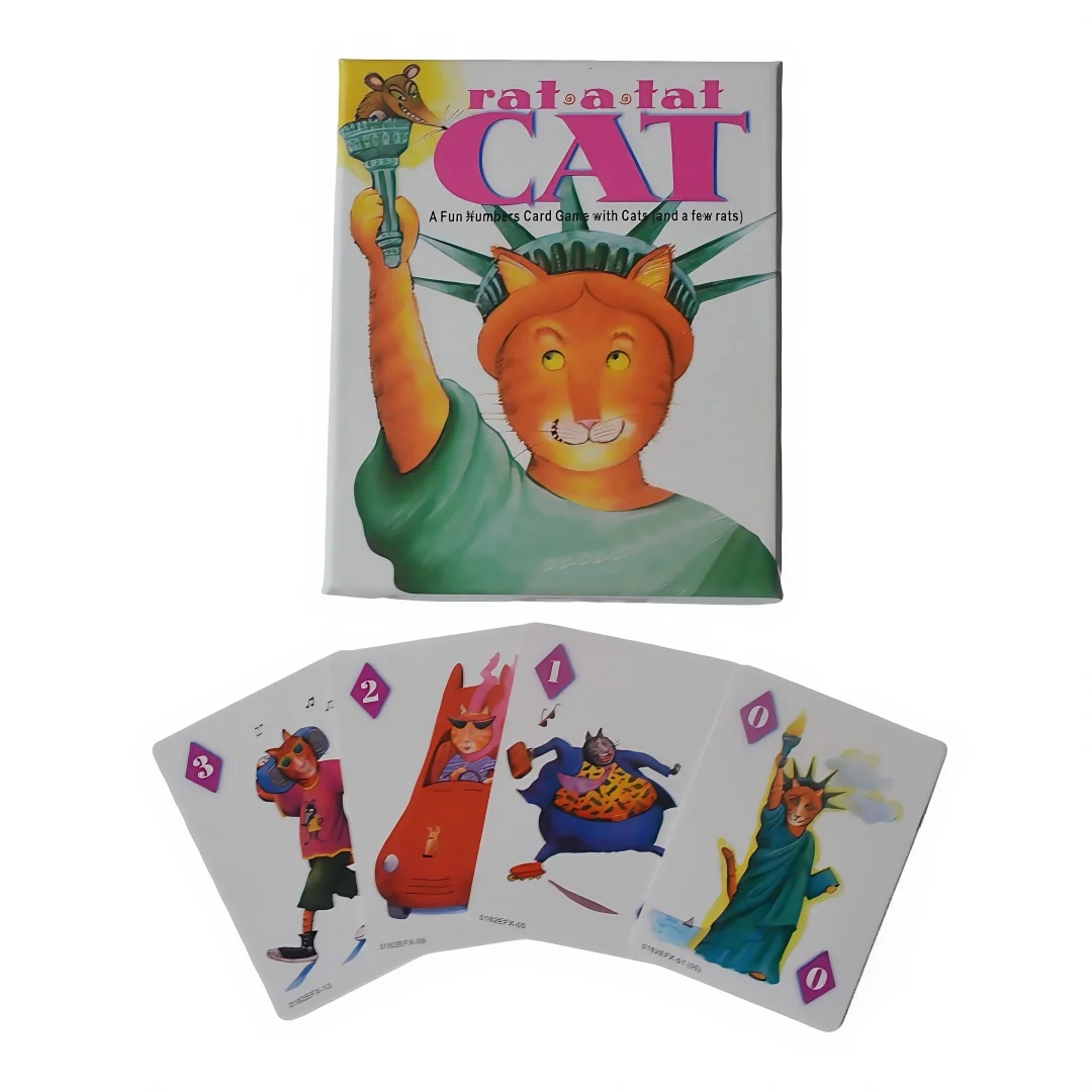 Rat-A-Tat Cat : un jeu de cartes numériques ludique (Chats, Rats et Amusement!) Jeux de cartes intéressants, jeux de société, jeux de table interactifs, avec manuels d