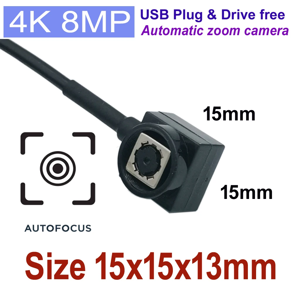 4K 500W OTG Mini Kamera Zoom AF Autofokus Micro USB Modul Camcorder 8MP 5MP Automatische Fokus Objektiv für Den Einsatz Android Handy Image