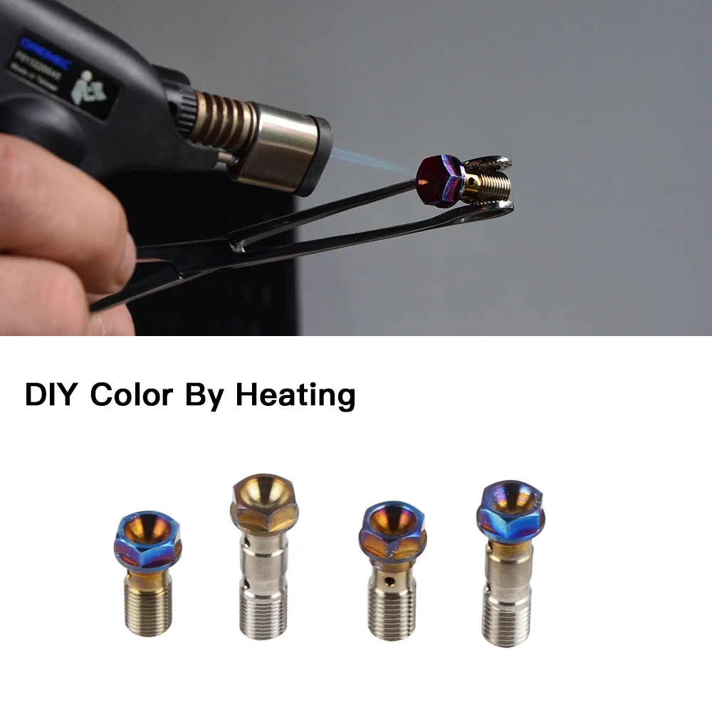 Titan Motorrad Hohlschraube M10x1,0/M10x1,25 Für Yamaha Honda Suzuki BMW Ducati KTM Husqvarna Kawasaki Triumph Aprilia