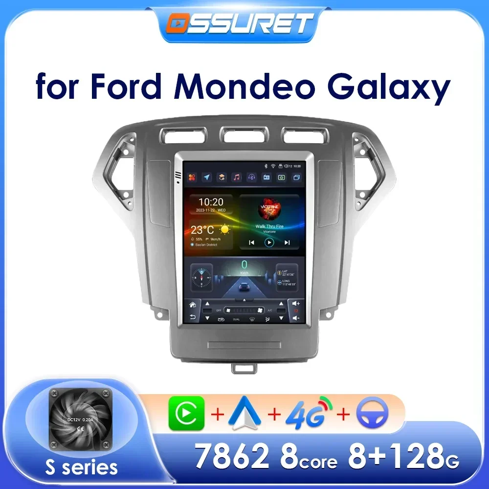 9,7 Zoll Android Autoradio-Player für Ford Mondeo 4 mk4 Galaxy A/C 2007–2010 Auto Multimedia Android Auto Carplay GPS-Headunit Image
