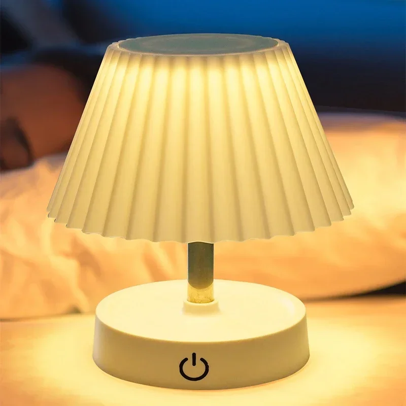 Wiederaufladbare LED-Tischleuchte, einziehbar, Nachttisch, Nachttisch, warmes Leselicht, Schlafzimmer, Nachtlichter, Heimdekoration, Schreibtischleuchte