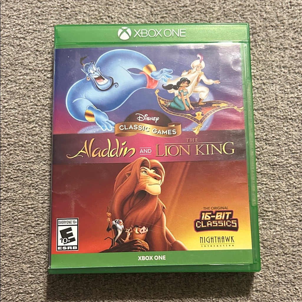 Disney Video Games & Consoles | Disney Classic Games: Aladdin And The Lion King - Green Xbox One Case | Color: Green | Size: Os