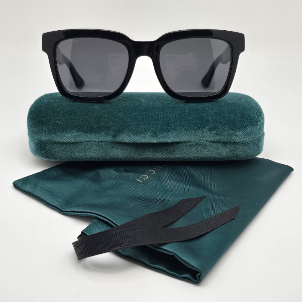Gucci Accessories | Gucci Gg0001sn 001 Black Frame Black Lens Sunglasses W/ Case Italy 52-21-145 | Color: Black | Size: 52-21-145