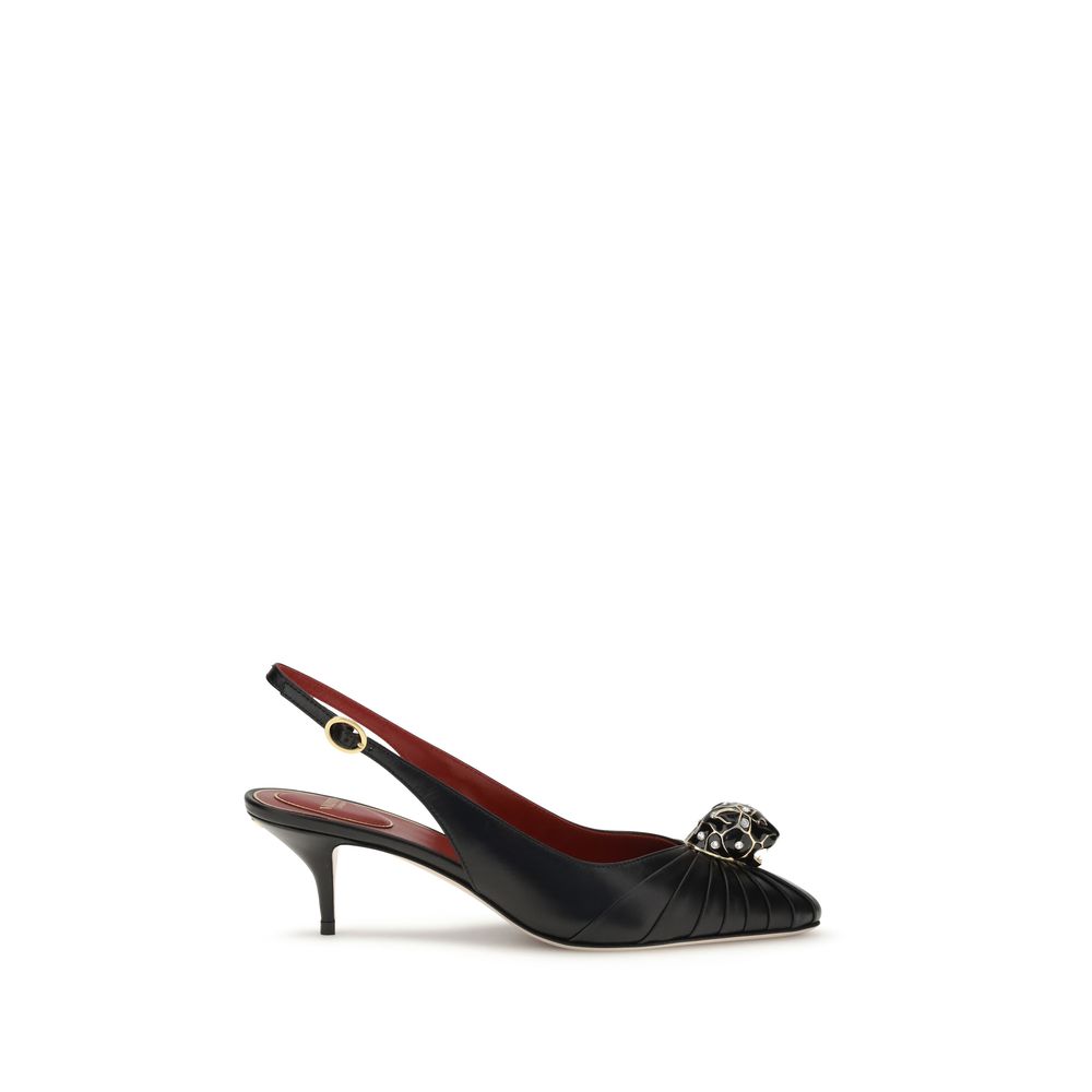 Verzierte Slingback-Pumps EU 37