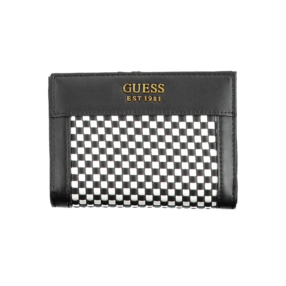 Guess Jeans Schwarzes Polyethylen-Portemonnaie