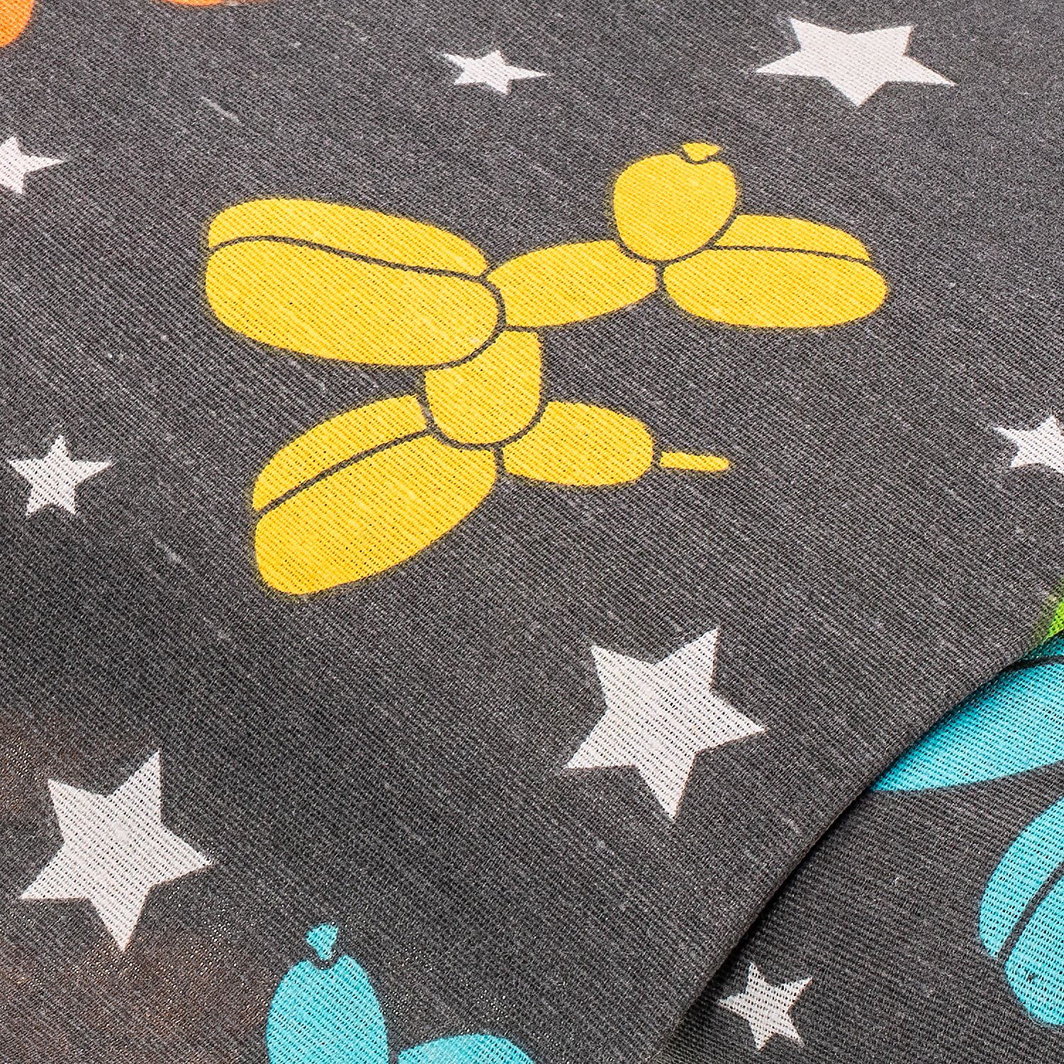 Dekostoff Hund aus Luftballon Lorena, grau-color Image