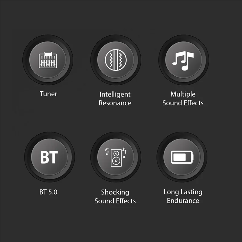 VOLLSTÄNDIGER Gitarren-Tonabnehmer, klassischer Gitarren-Tonabnehmer, Vibrations-Tonabnehmer, BT-Begleitung, Resonanz-Tonabnehmer, 3-Band-EQ, Equalizer, Akustik