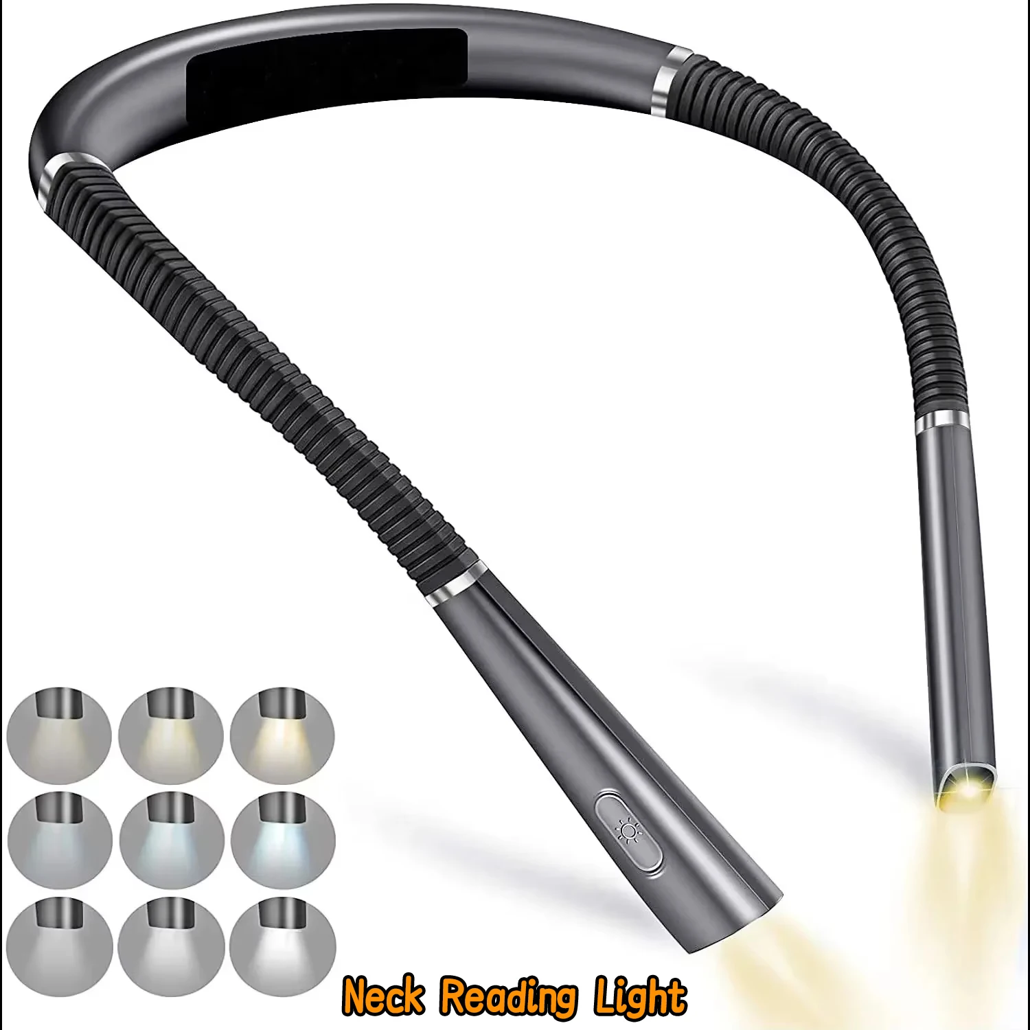 LED cou suspendu lumière mains libres cou lumière 3 niveaux lampe 3 températures Rechargeable USB lampe de lecture haute qualité cou livre lumières