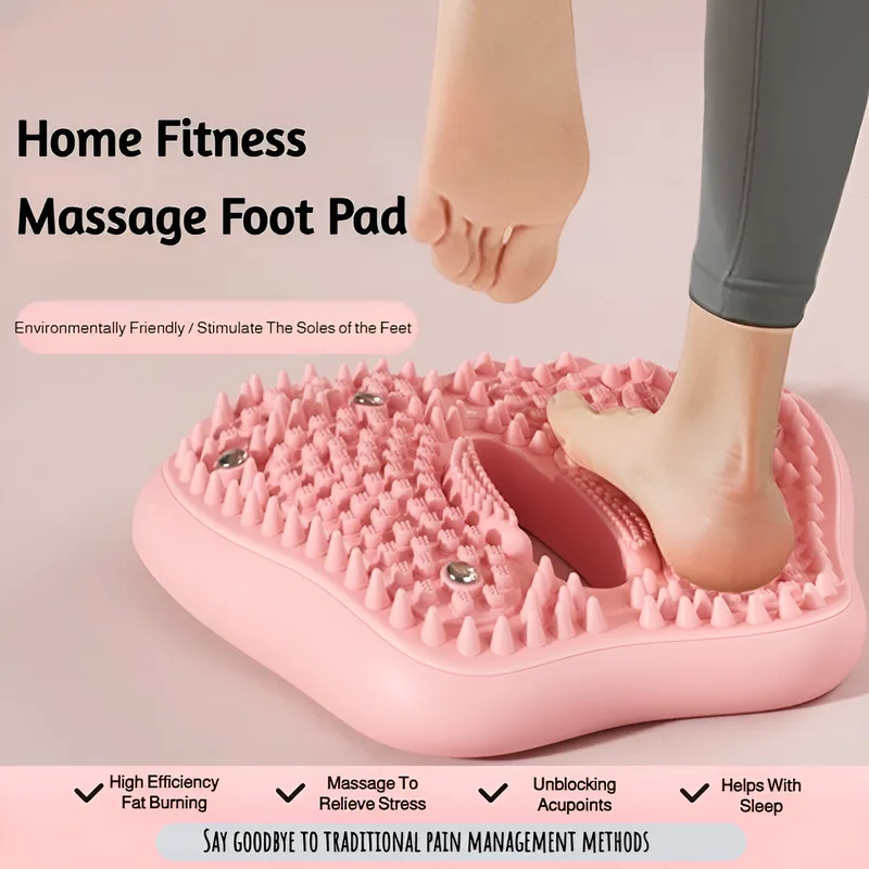 Multifunktionale magnetische Stein-Fußmatte, neuer rutschfester aufblasbarer Fußschritt, Akupunkt-Massagematte, ideal für den Heimgebrauch zur Fußpflege Image