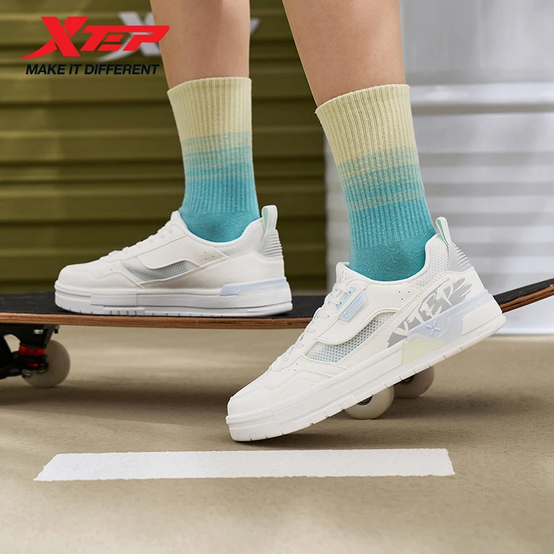 Xtep Fission (nur Damen) Skateboard-Schuhe für Damen 2025, Sommer-Stabilitäts-Skateschuhe, verschleißfeste Turnschuhe 976218310014