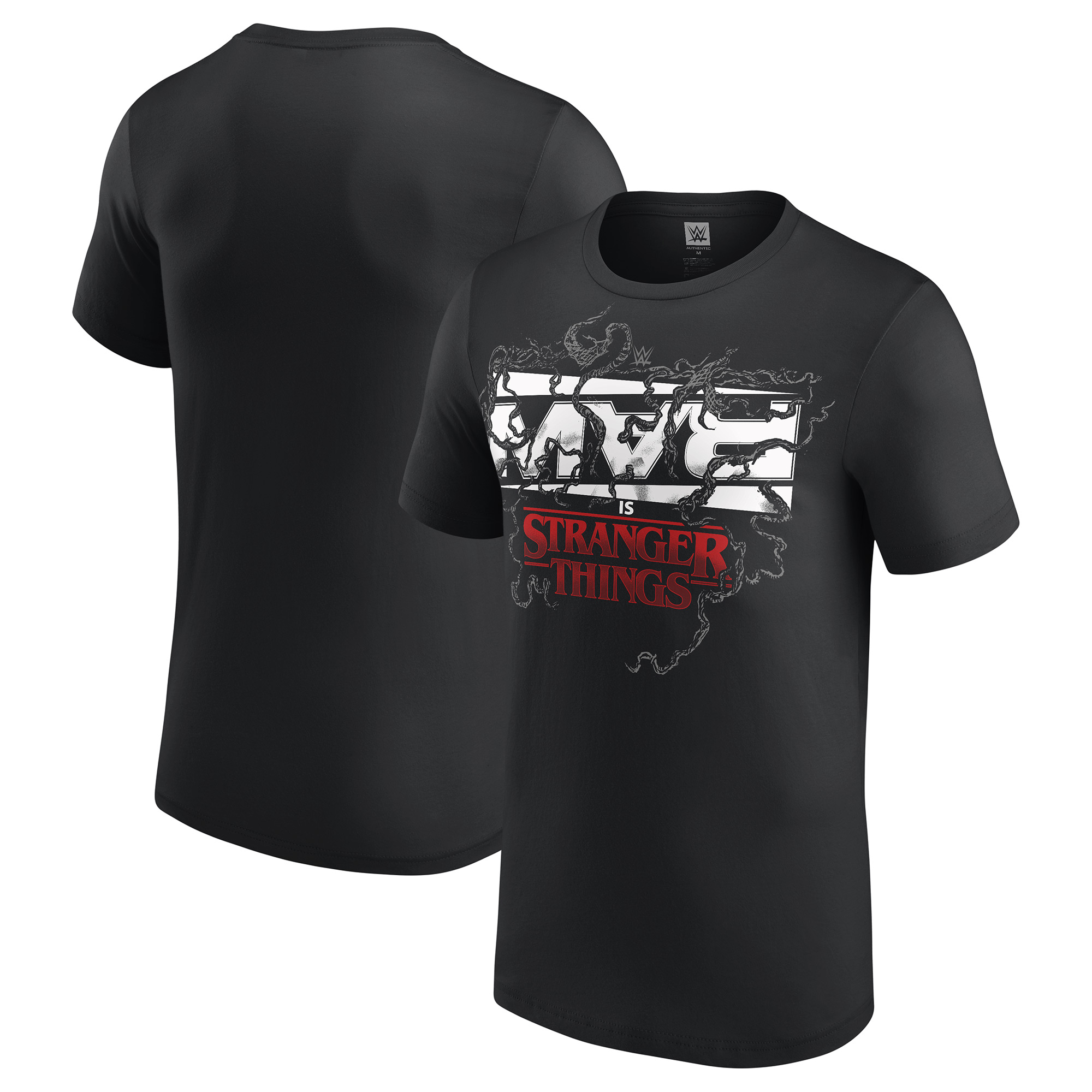 Schwarzes Herren-T-Shirt von RAW x Stranger Things Image