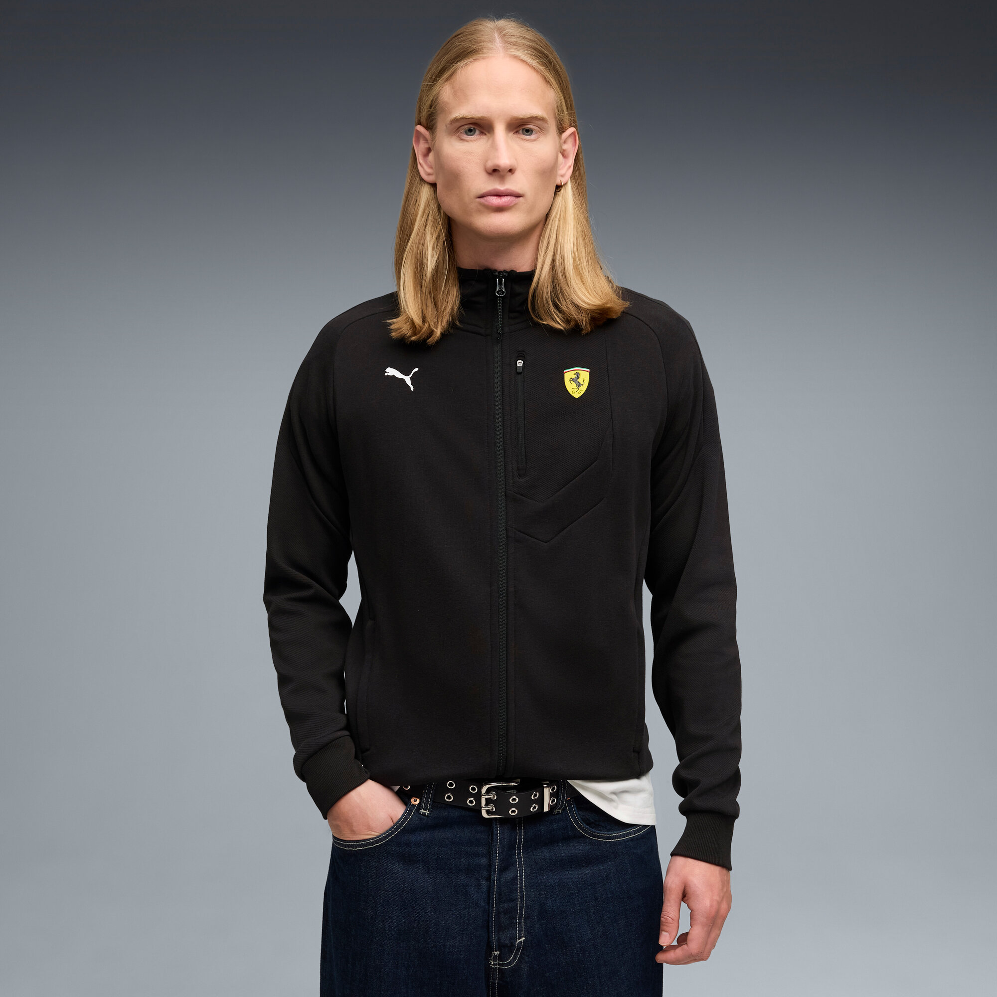Ferrari HDD Sweatjacke von Puma – Schwarz Image