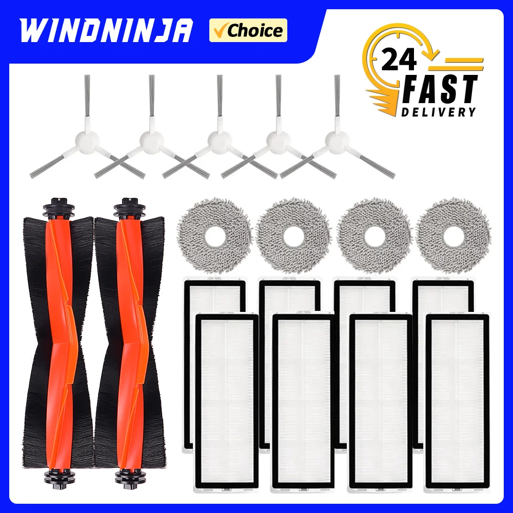 Für Xiaomi Roboter Vakuum S20 + /S10 + /S10 Plus /B108GL /B105 /B108CN /B113CN Langlebige Ersatz Filter Wichtigsten Seite Pinsel Mopp Tuch Image