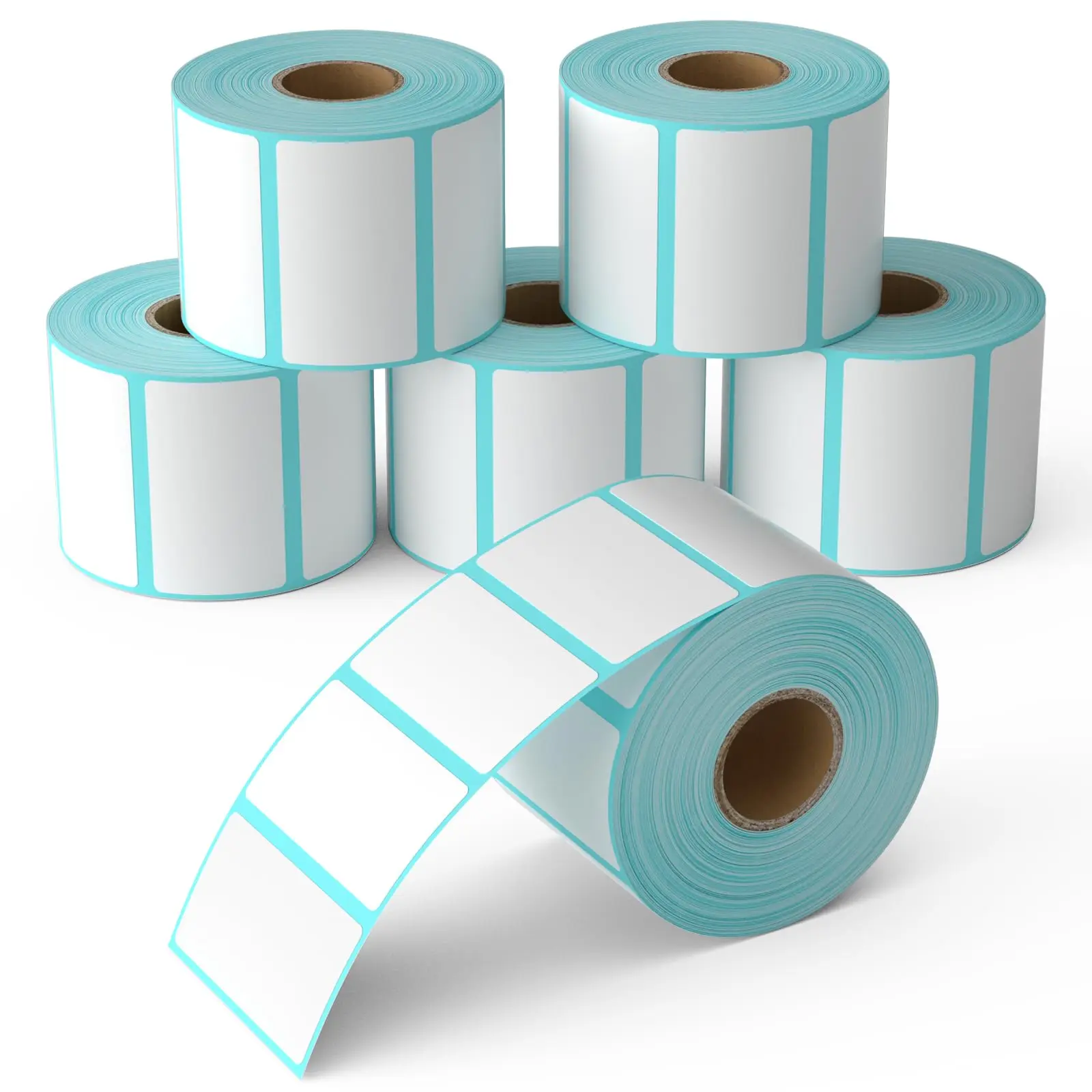 700 Stück/Rolle, 40 x 20/40 x 30/50 x 30 mm, Druckzubehör, Thermo-Etikettenaufkleber, Papier, wasserdicht, Supermarktpreis, leeres Etikett, Direktdruck Image